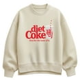 thumbnail image 1 of Coca-Cola - Diet Coke Taste - Ladies Oversized Fleece Crew Sweatshirt, 1 of 3