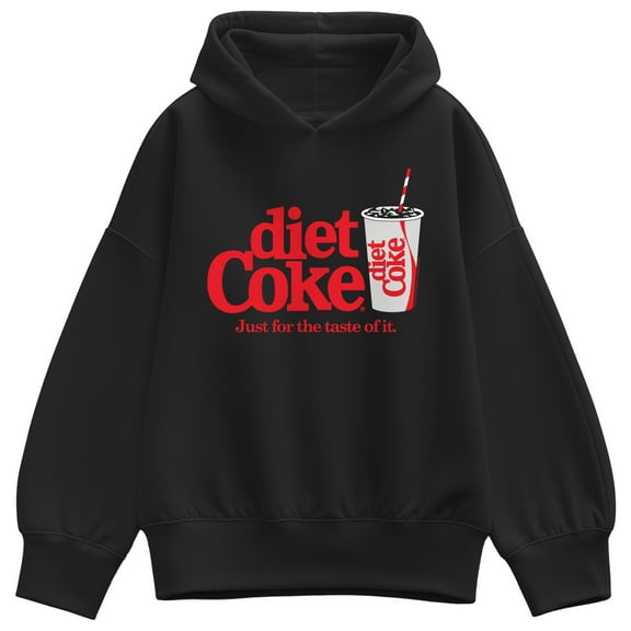 Coca-Cola - Diet Coke Taste - Ladies Oversized Fleece Hoodie Sweatshirt
