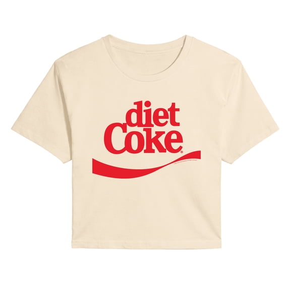 Coca-Cola - Diet Logo Costume - Juniors Cropped Graphic T-Shirt