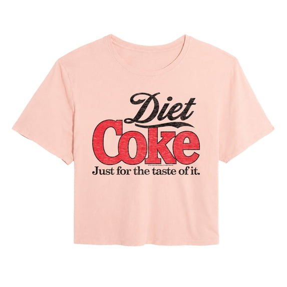Coca-Cola - Diet Retro Logo - Juniors Cropped Graphic T-Shirt