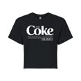 thumbnail image 1 of Coca-Cola - Drink Coke Enjoy - Juniors Cropped Pullover Hoodie, 1 of 5