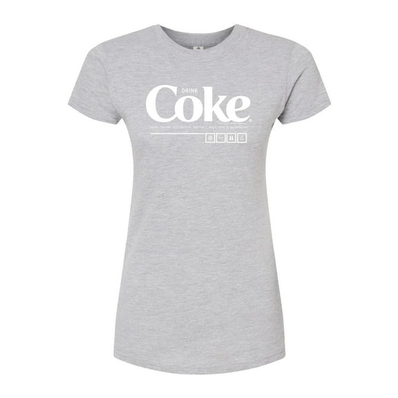 Coca-Cola - Drink Coke Enjoy - Juniors Fitted Graphic T-Shirt