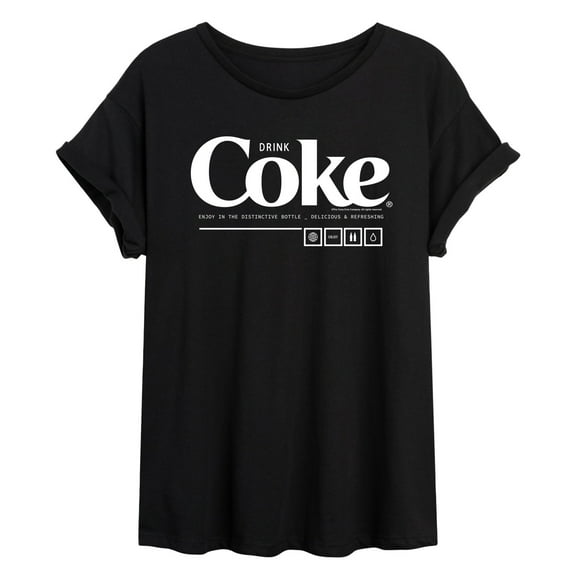 Coca-Cola - Drink Coke Enjoy - Juniors Ideal Flowy Muscle T-Shirt