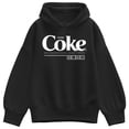 thumbnail image 1 of Coca-Cola - Drink Coke Enjoy - Ladies Oversized Fleece Hoodie Sweatshirt, 1 of 3