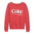 thumbnail image 1 of Coca-Cola - Drink Coke Enjoy  - Women's Lightweight French Terry Pullover, 1 of 5