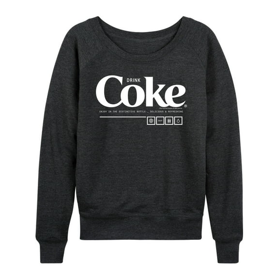 Coca-Cola - Drink Coke Enjoy  - Women's Lightweight French Terry Long Sleeve Shirt
