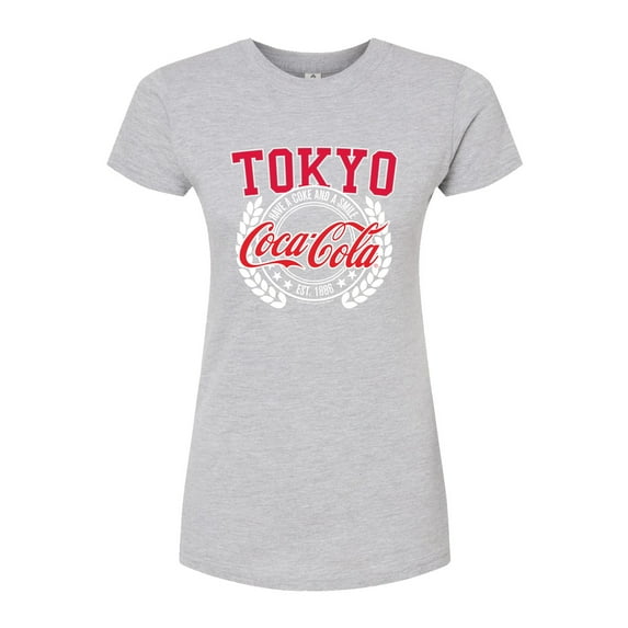 Coca-Cola - EST 1886 - Have A Coke & A Smile - Tokyo - Juniors Fitted Graphic T-Shirt