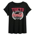 thumbnail image 1 of Coca-Cola - EST 1886 - Have A Coke & A Smile - Tokyo - Juniors Ideal Flowy Muscle T-Shirt, 1 of 5