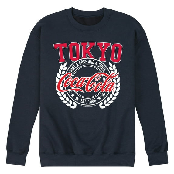 Coca-Cola - EST 1886 - Have A Coke & A Smile - Tokyo - Men's Crew Neck Fleece Pullover