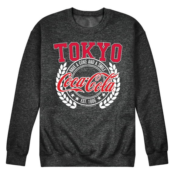 Coca-Cola - EST 1886 - Have A Coke & A Smile - Tokyo - Men's Crew Neck Fleece Pullover