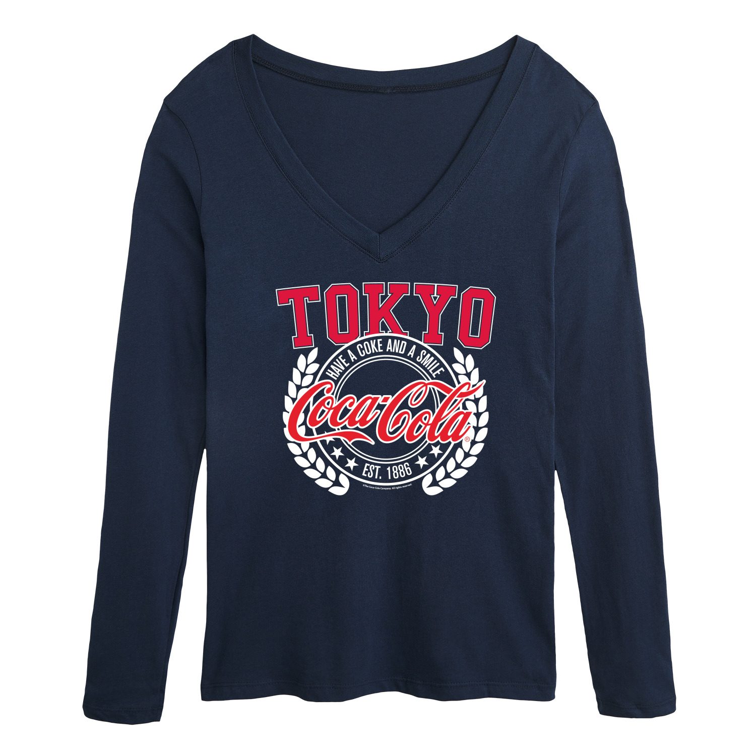 Coca Cola EST 1886 Have A Coke A Smile Tokyo Women s Long coca-cola-est-1886-have-a-coke-a-smile-tokyo-women-s-long