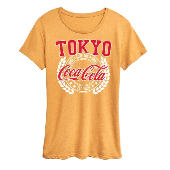 Coca-Cola - EST 1886 - Have A Coke & A Smile - Tokyo - Women's Short Sleeve Graphic T-Shirt