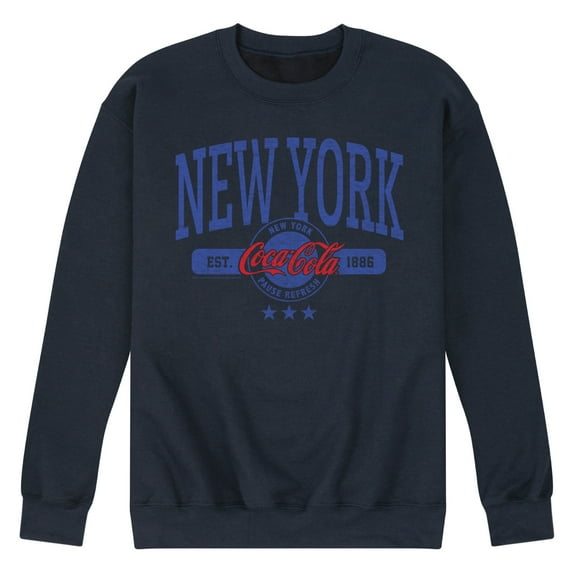 Coca-Cola - EST 1886 - New York - Men's Crew Neck Fleece Pullover