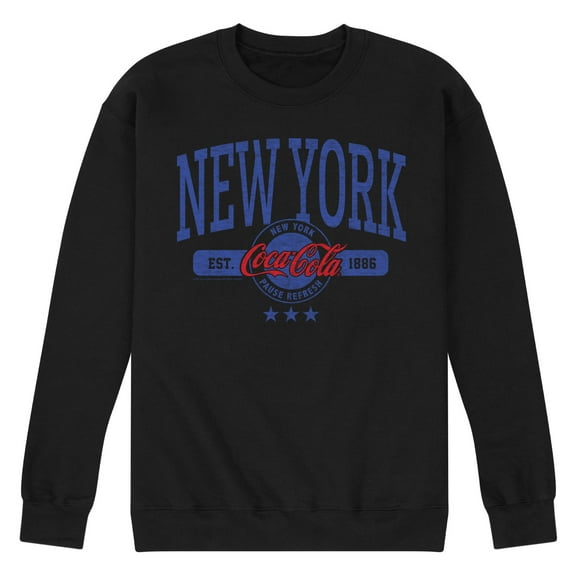 Coca-Cola - EST 1886 - New York - Men's Crew Neck Fleece Pullover