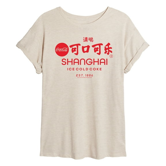 Coca-Cola - EST. 1886 - Shanghai - Juniors Ideal Flowy Muscle T-Shirt