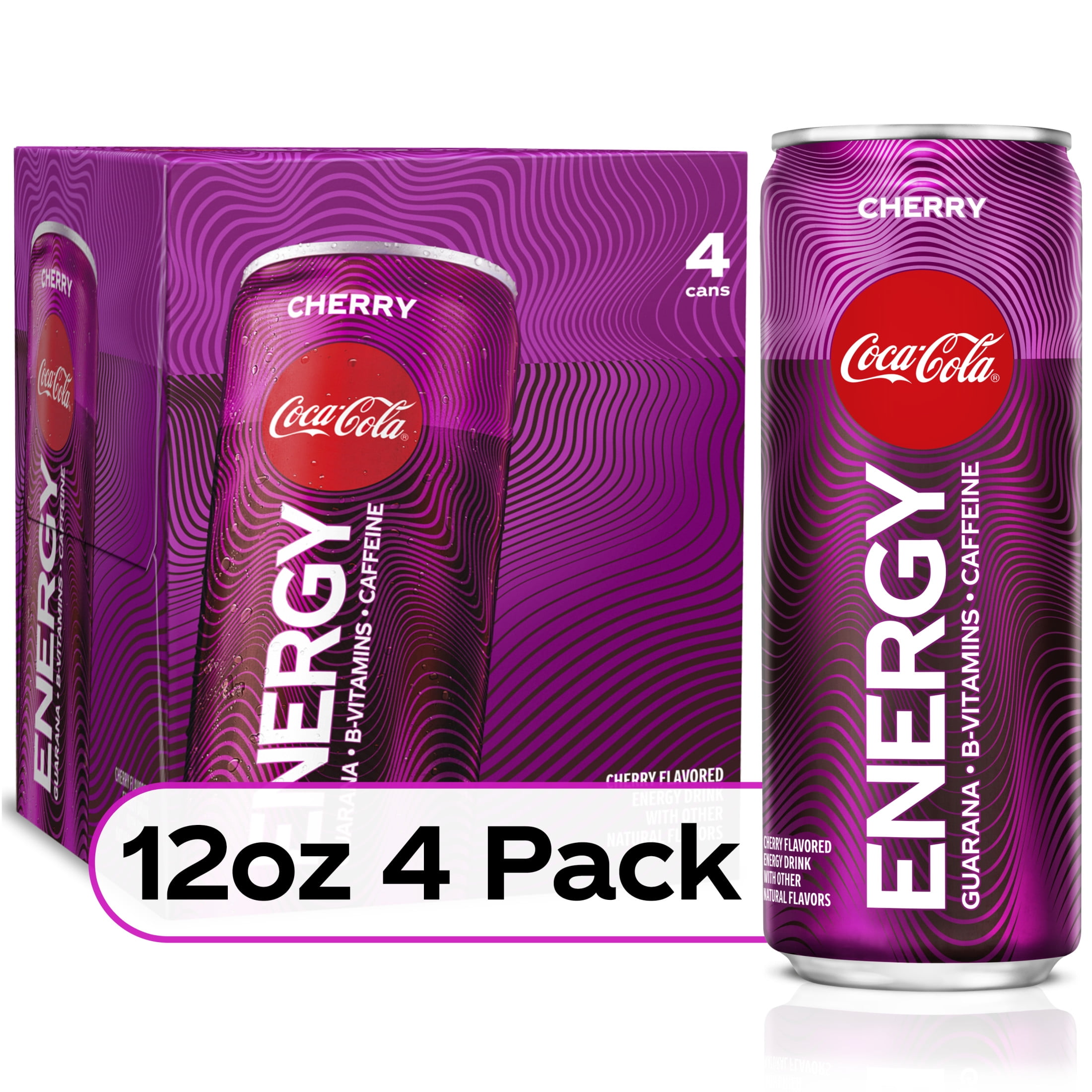 Coca-Cola Energy Cherry Energy Drinks With Vitamin B6