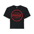 thumbnail image 1 of Coca-Cola - Enjoy Coca Cola USA - Juniors Cropped Pullover Hoodie, 1 of 5