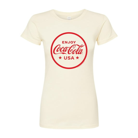 Coca-Cola - Enjoy Coca Cola USA - Juniors Fitted Graphic T-Shirt