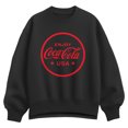 thumbnail image 1 of Coca-Cola - Enjoy Coca Cola USA - Ladies Oversized Fleece Crew Sweatshirt, 1 of 3