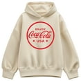 thumbnail image 1 of Coca-Cola - Enjoy Coca Cola USA - Ladies Oversized Fleece Hoodie Sweatshirt, 1 of 3