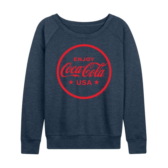 Coca-Cola - Enjoy Coca Cola USA - Women's Lightweight French Terry Long Sleeve Shirt