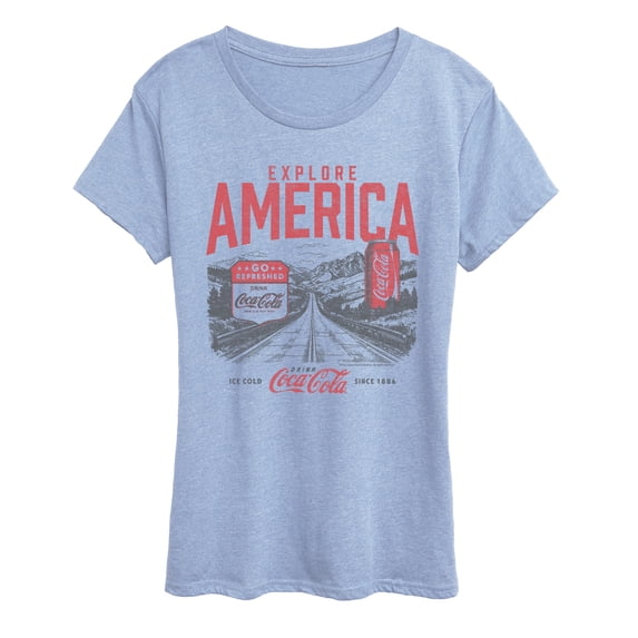 Coca-Cola - Explore America Coke - Women's Short Sleeve Graphic T-Shirt