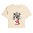 thumbnail image 1 of Coca-Cola - Flowers With Can - Juniors Cropped Graphic T-Shirt, 1 of 3