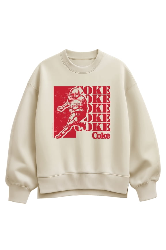 - Football - Women's Oversized Fleece Crew Sweatshirt