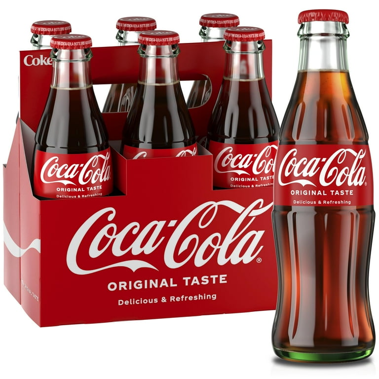 Coca-Cola Glass Bottle, 8 Fl Oz, 6 Pack - Walmart.com