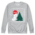 thumbnail image 1 of Coca-Cola - Happy Holidays Bears and Tree - Men's Long Sleeve Crew Fleece Sweatshirt, 1 of 4