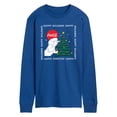 thumbnail image 1 of Coca-Cola - Happy Holidays Bears and Tree - Men's Long Sleeve Graphic T-shirt, 1 of 4