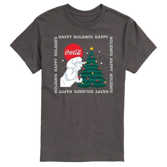 Coca-Cola - Happy Holidays Bears and Tree - Men's Short Sleeve Graphic T-shirt