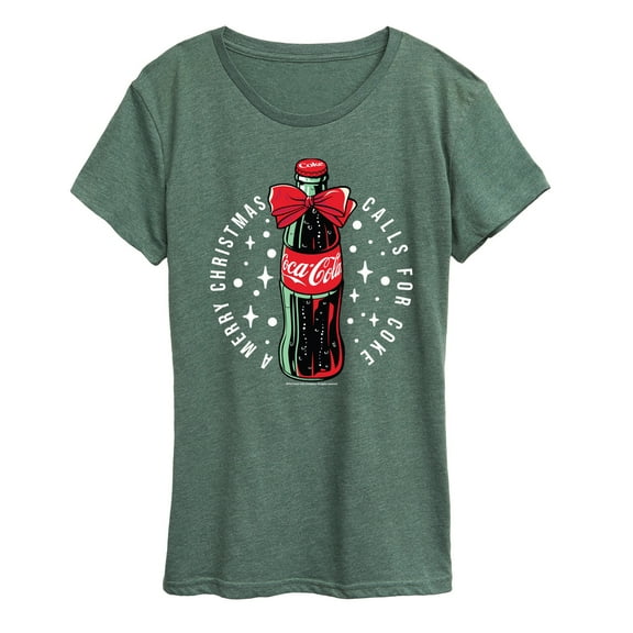 Coca-Cola - Happy Holidays Bottle - Women's Short Sleeve Graphic T-Shirt
