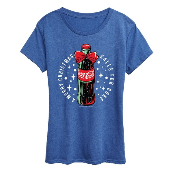 Coca-Cola - Happy Holidays Bottle - Women's Short Sleeve Graphic T-Shirt