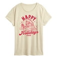 thumbnail image 1 of Coca-Cola - Happy Holidays Coke - Women's Short Sleeve Graphic T-Shirt, 1 of 4