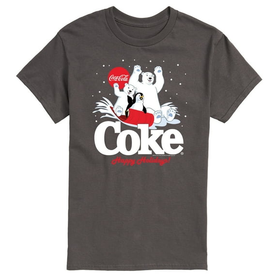 Coca-Cola - Happy Holidays Sledding - Men's Short Sleeve Graphic T-shirt