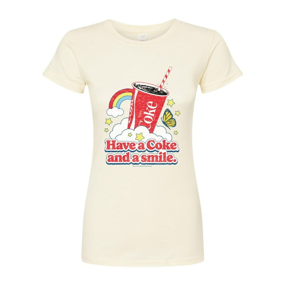 Coca-Cola - Have A Coke And A Smile - Juniors Fitted Graphic T-Shirt
