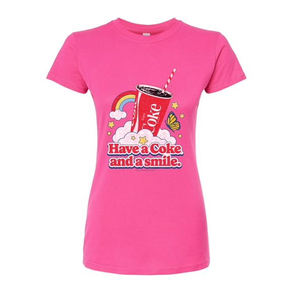 Coca-Cola - Have A Coke And A Smile - Juniors Fitted Graphic T-Shirt