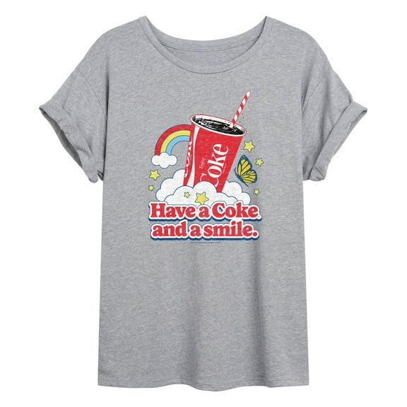 Coca-Cola - Have A Coke And A Smile - Juniors Ideal Flowy Muscle T-Shirt