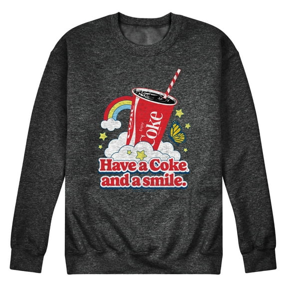 Coca-Cola - Have A Coke And A Smile - Men's Crew Neck Fleece Pullover