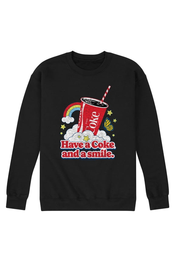 - Have A Coke And A Smile - Men's Crew Neck Fleece Pullover