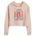 thumbnail image 1 of Coca-Cola - Have A Coke Rainbow - Juniors Cropped Pullover Hoodie, 1 of 5