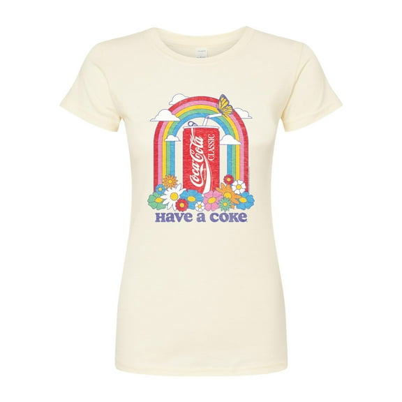 Coca-Cola - Have A Coke Rainbow - Juniors Fitted Graphic T-Shirt