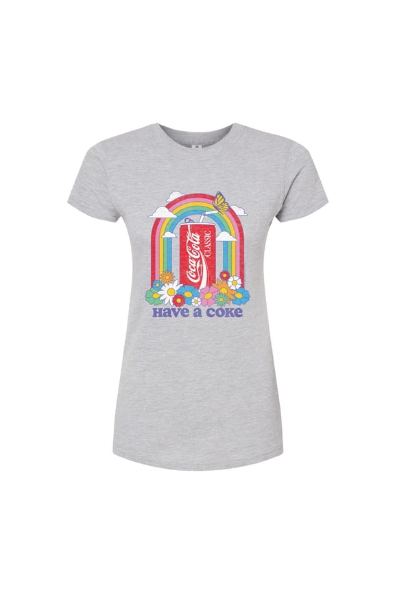- Have A Coke Rainbow - Juniors Fitted Graphic T-Shirt