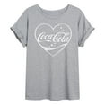 thumbnail image 1 of Coca-Cola - Heart - Women's Oversized Graphic T-Shirt, 1 of 5