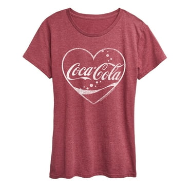 Coca-Cola - Heart - Women's Short Sleeve Graphic T-Shirt