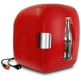 thumbnail image 1 of Coca-Cola Heritage 12 Can Portable Mini Fridge 12V DC 110V AC Cooler/Warmer 7.9L (8.3 qt), Personal Travel Fridge, Drinks Snacks Lunch Takeout, Includes 12V and AC Cords, Home Office Dorm Travel, Red, 1 of 7