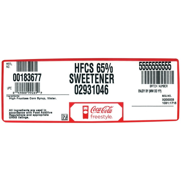 Coca Cola Hfcs 65 Swtner Nr Cb 5 Gal