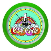Coca Cola Hilltop Teach The World To Sing Retro Green 13 inch Sound Wall Clock