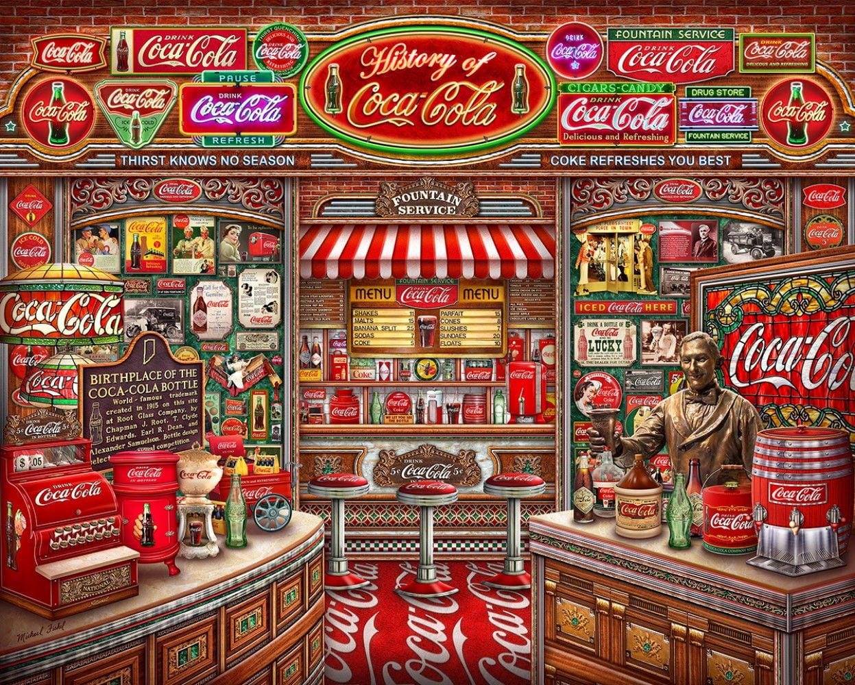 Springbok 1000 Piece History of Coca-Cola Jigsaw Puzzle for Adults